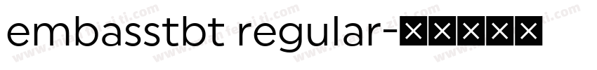 embasstbt regular字体转换